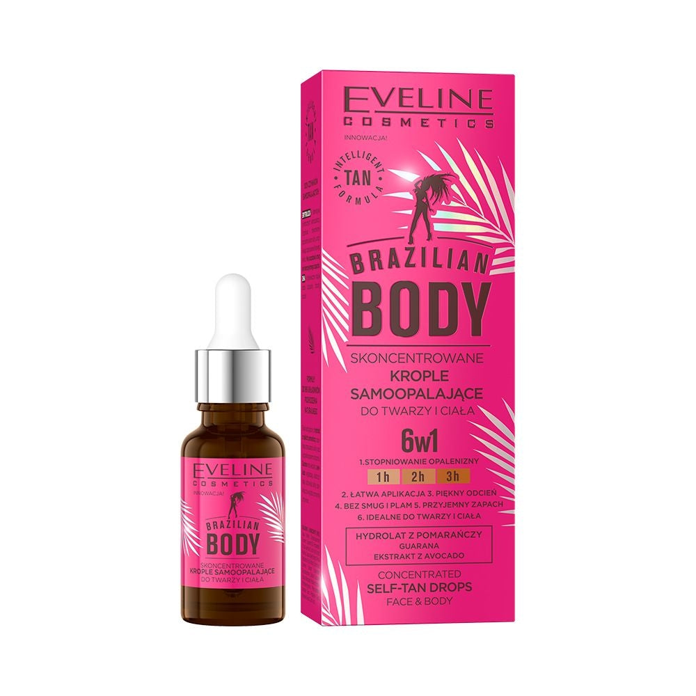 Eveline Cosmetics - Skoncentrowane krople samoopalające do twarzy i ciała