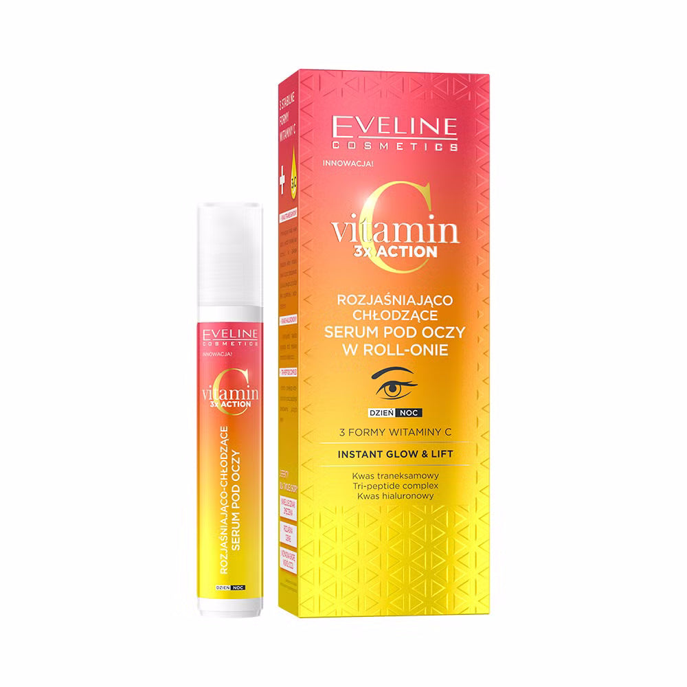 Eveline Cosmetics - Rozjaśniająco-chłodzące serum pod oczy w roll-onie