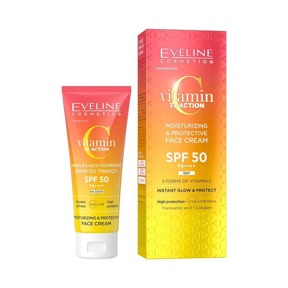 Eveline Cosmetics - Nawilżająco-ochronny krem do twarzy SPF 50