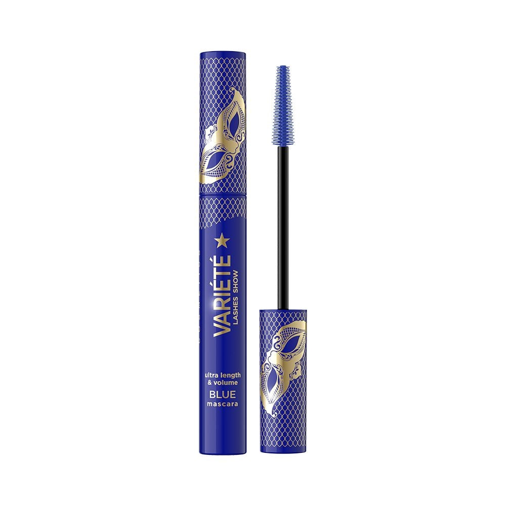 Eveline Cosmetics - Wydłużająco-pogrubiający tusz do rzęs, niebieski