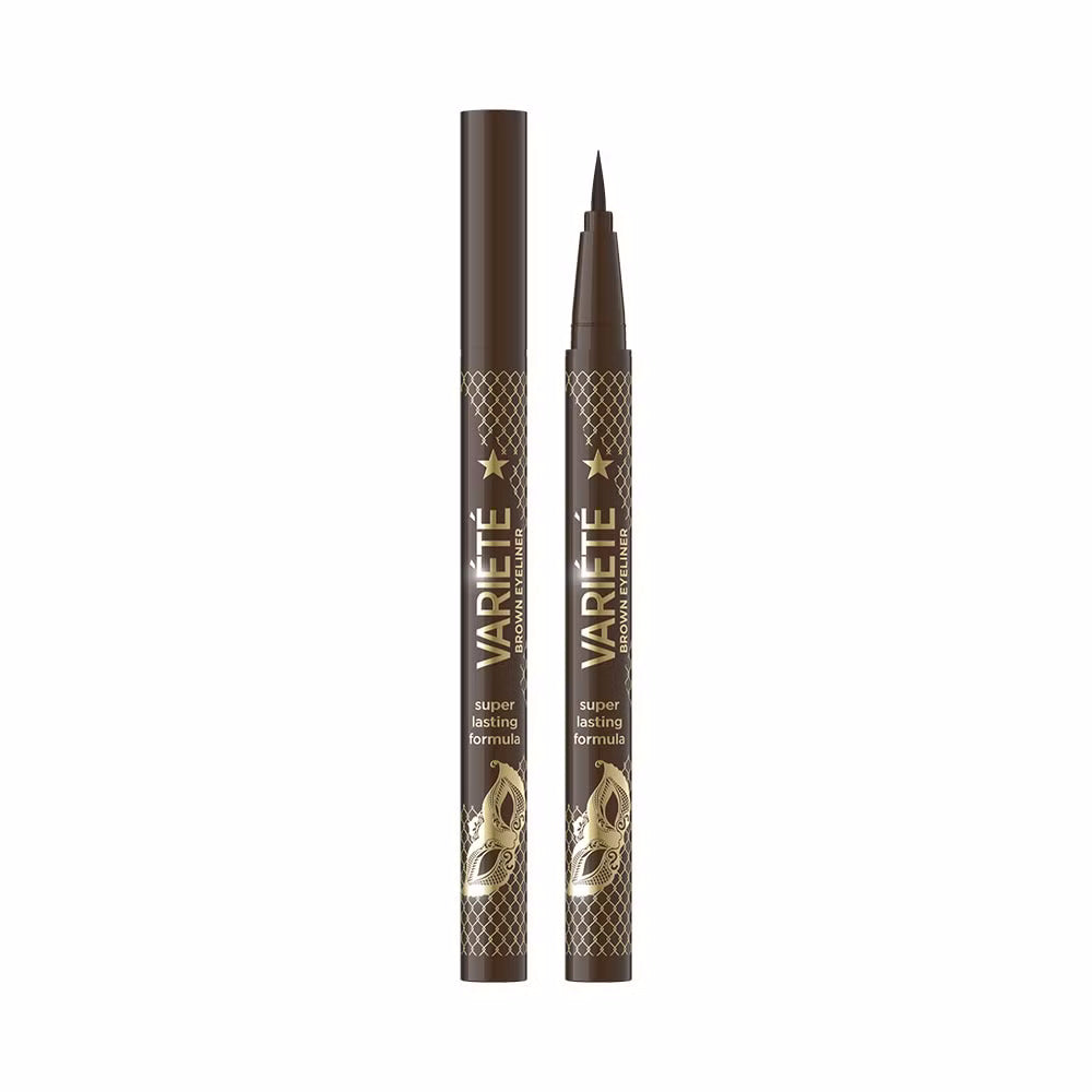 Eveline Cosmetics - Precyzyjny eyeliner w pisaku, brązowy