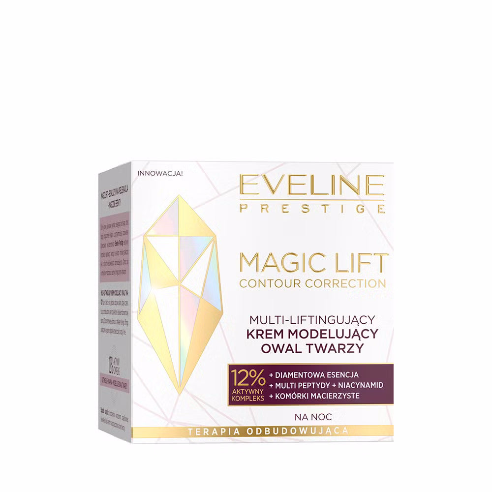 Eveline Cosmetics - Multi-liftingujący krem modelujący owal twarzy, na noc