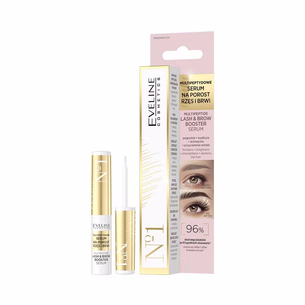Eveline Cosmetics - Multipeptydowe serum na porost rzęs i brwi