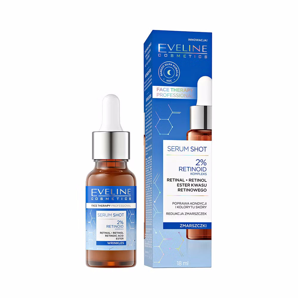 Eveline Cosmetics - Serum Shot Kuracja redukująca zmarszczki z 2% kompleksem retinoidów