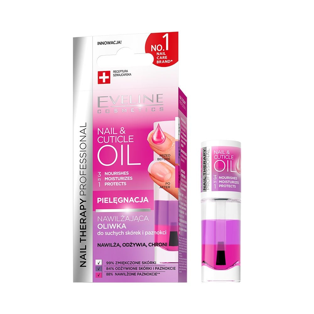 Eveline Cosmetics - Nawilżająca oliwka do suchych skórek i paznokci