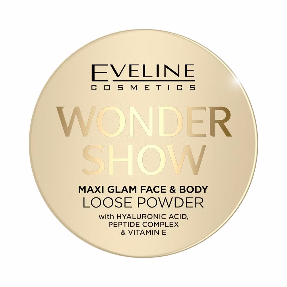 Eveline Cosmetics - Puder sypki rozświetlający do twarzy i ciała Maxi Glam