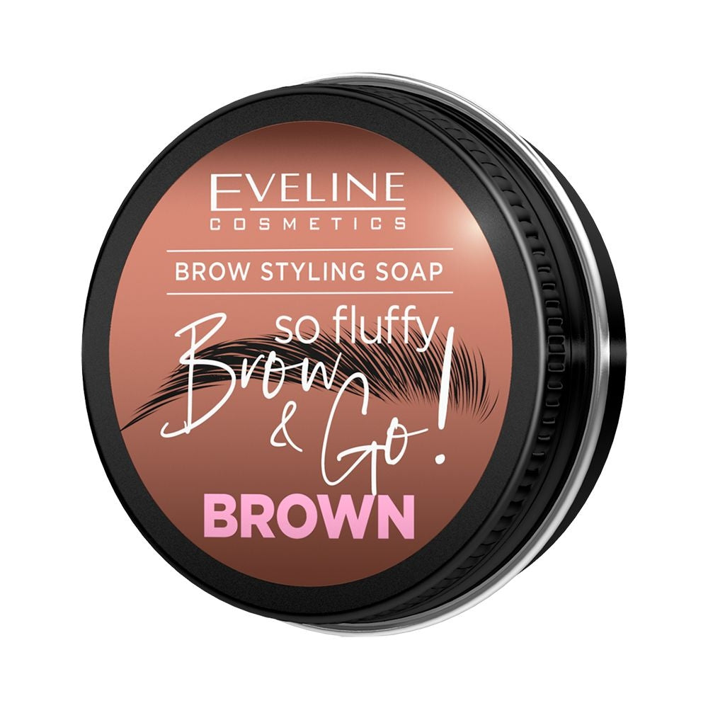 Eveline Cosmetics - Mydło do stylizacji brwi, brązowe