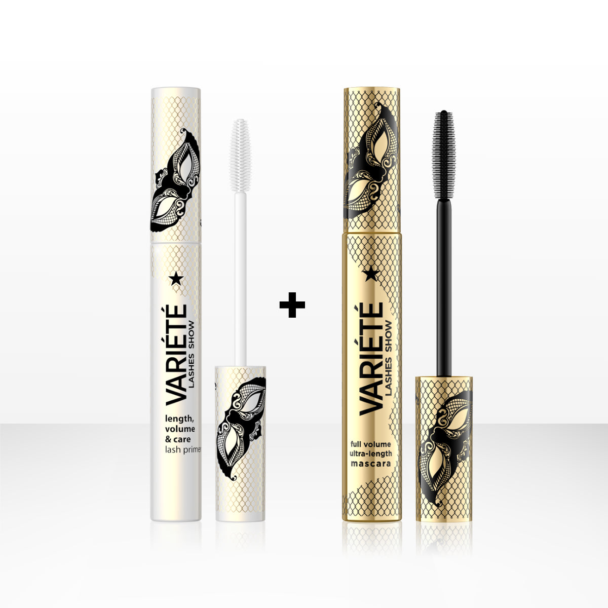 Eveline Cosmetics - Zestaw Makijażowe bestsellery: baza i tusz