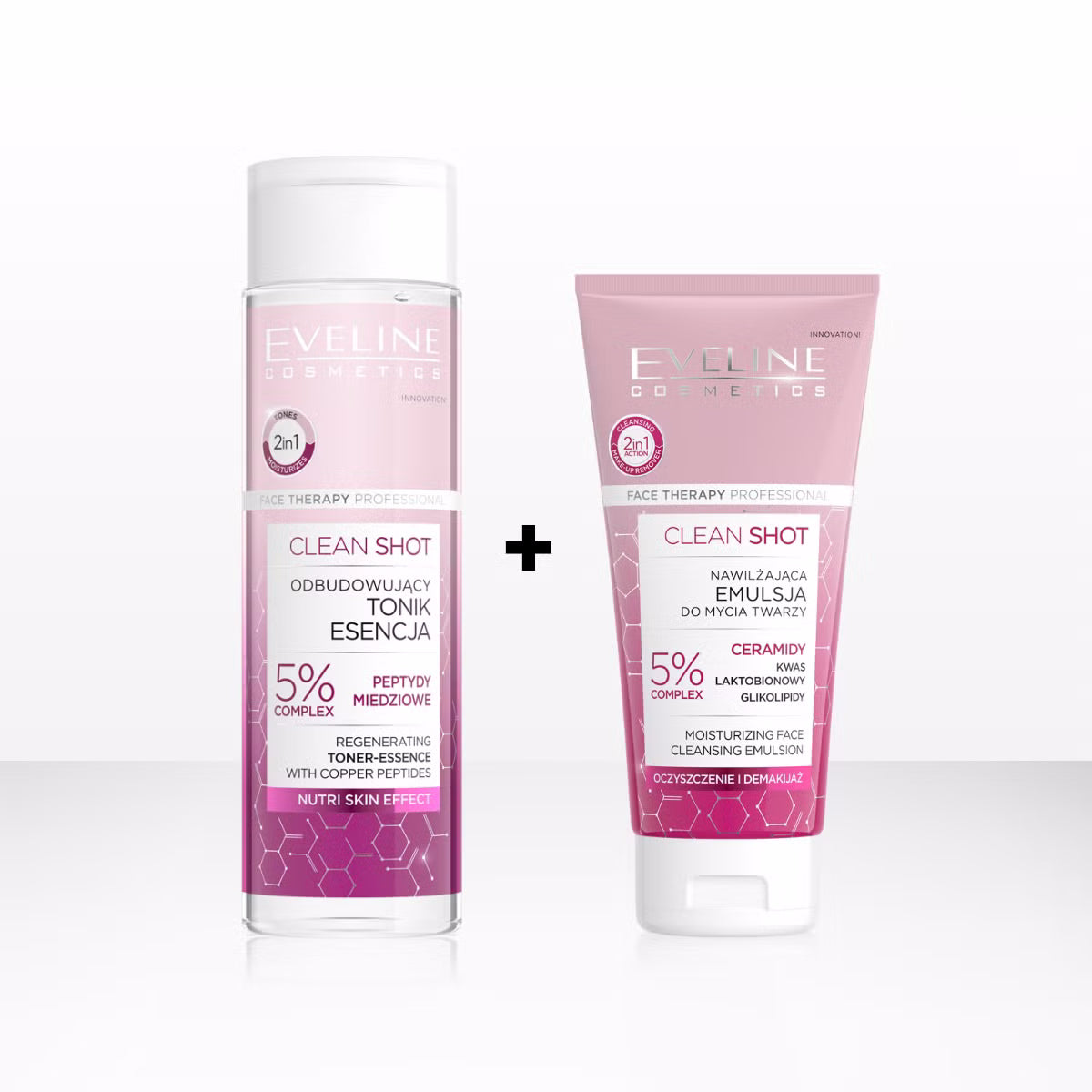 Eveline Cosmetics - Zestaw Pielęgnacyjny Duet: emulsja i tonik