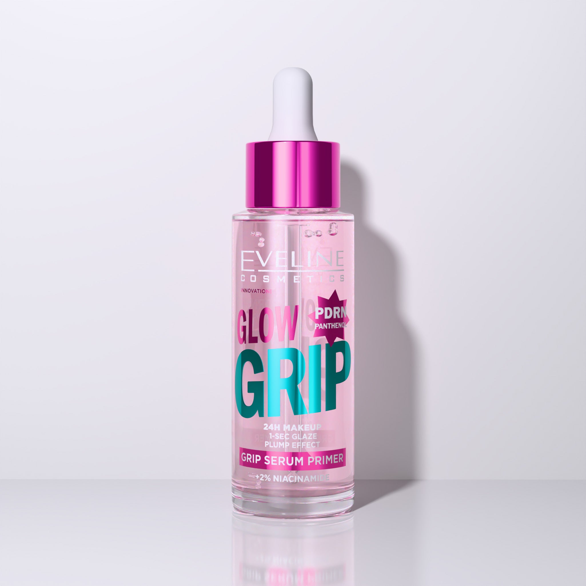 Baza-serum pod makijaż, 24H trwałości i rozświetlenia, Glow Grip