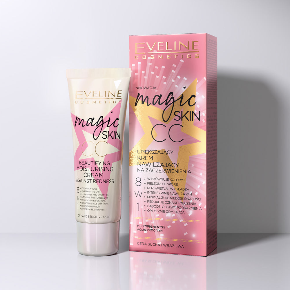 Eveline Cosmetics - Upiększający krem nawilżający na zaczerwienienia 8w1