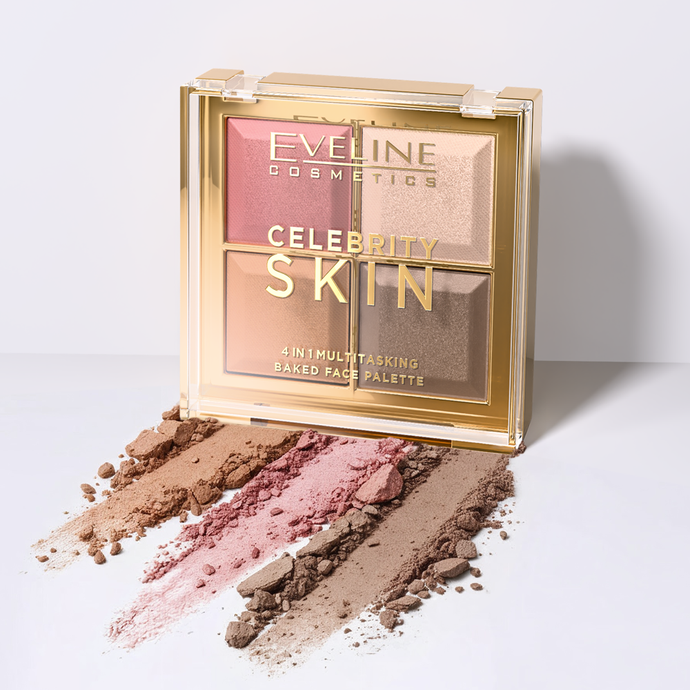 Eveline Cosmetics - Wypiekana paleta wielofunkcyjna do konturowania 4w1