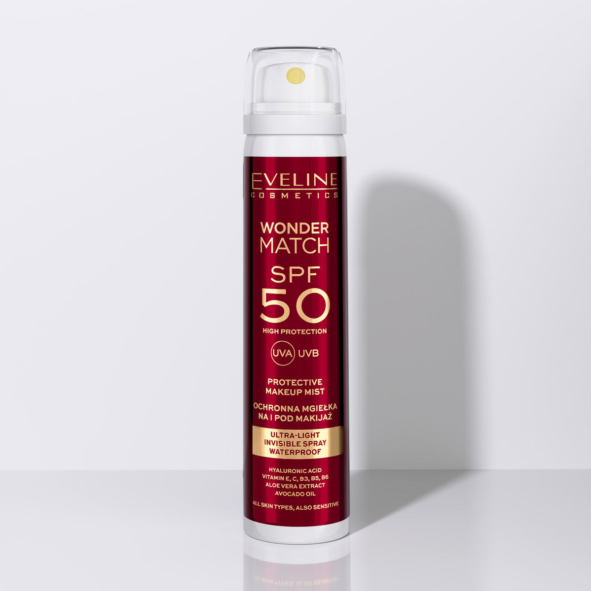 Ultralekka mgiełka ochronna SPF 50 na i pod makijaż